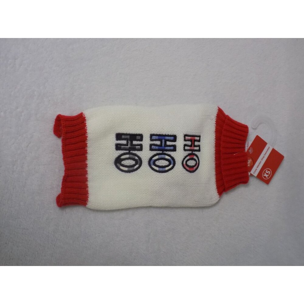 Pet Central Holiday Cozy Winter Dog Sweater X Small Knit Christmas XS HO HO HO - Picture 2 of 6